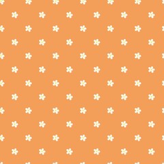 flowers seamless print. white daisies vector print for clothes or prints