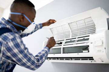 Air Conditioning Checking And Filter Cleaning