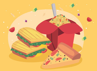 chinese and fast food