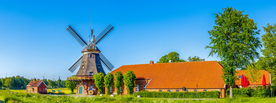 M&uuml;hle, Gro&szlig;efehn, Niedersachsen, Deutschland 