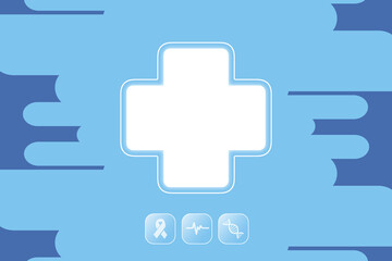 2D illustration medical structure background
