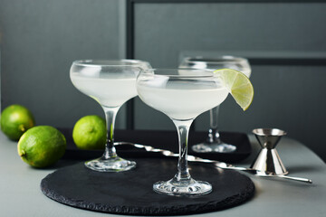 Lime daiquiri cocktail.