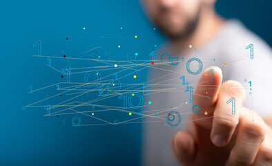 Business intelligence analyst dashboard on virtual