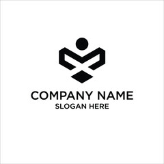 logo M human / vector M human / icon M human