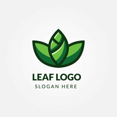 Logo Vector Bud Natural Organic Agriculture Plant Green Template