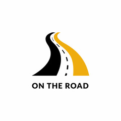 Design logo Modern Road Logo Way Transportation Street Template
