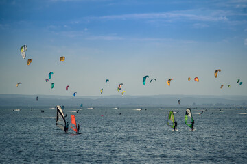 Fototapeta Windsurfing Kitesurfing Zatoka Pucka lato 2021 
Jastarnia Chałupy Kuźnica
 obraz