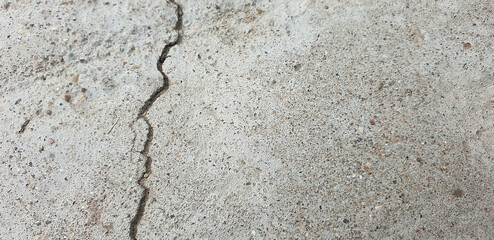 Crack in concrete. Crack in the structure. Crack background. Crack in the road. Split. Earthquake.