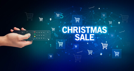 male hand holding wireless peripheral