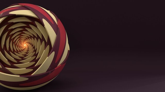 Sci-fi looking eye with soft color ornament