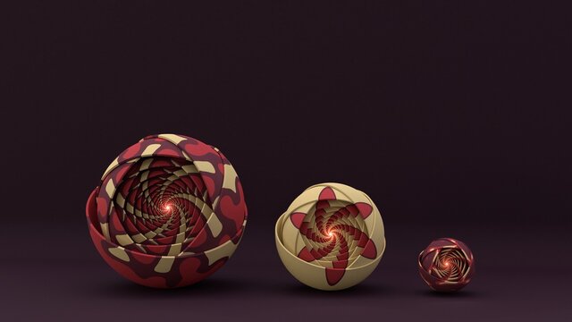 Sci-fi looking eyes with soft color ornament