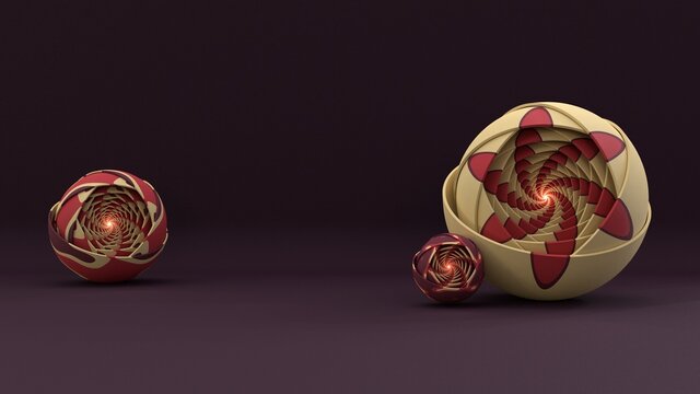 Sci-fi looking eyes with soft color ornament