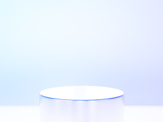 The podium is realistic. 3d rendering.