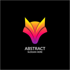 Fox Awesome Color Logo Template very suitable for your business symbol, cool, unique, modern and easy to remember.