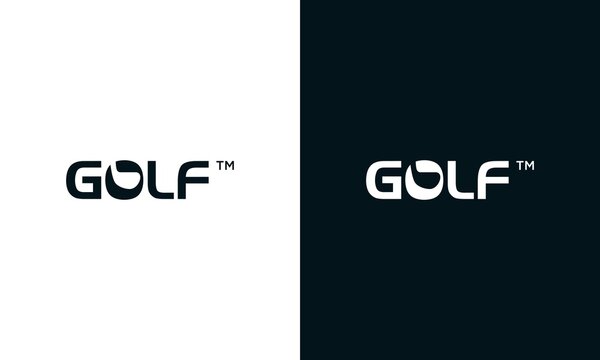 golf club emblem logotype template vector Design Illustration with letter O ball tee logo element