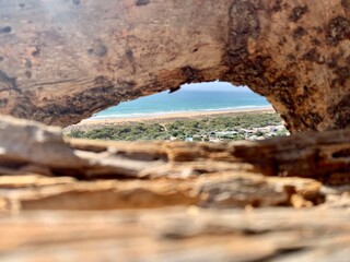view from the top of a cliff