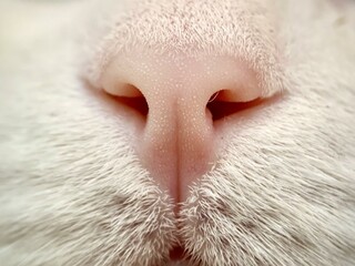 close up of a cat face
