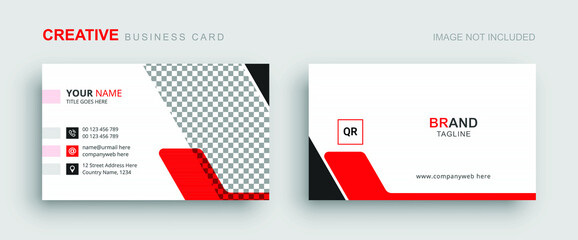 Business Card - Creative Business Card - Modern Business Card Template - Minimalist and Clean Business Card - Visiting Card