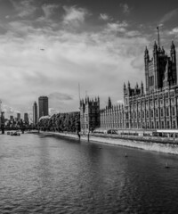 London in schwarz weiß