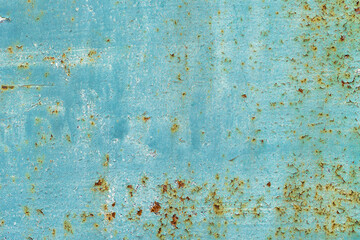 Texture rusty metal  with brown and blue