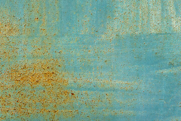 Texture rusty metal  with brown and blue