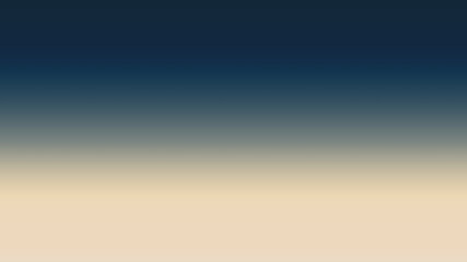 An Abstract combination of dark blue , deep navy blue , beige and neutral  solid color linear gradient background on the horizontal frame
