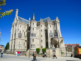 Naklejka premium Astorga with the Episcopal Palace