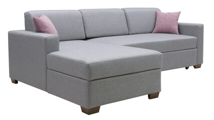 Corner sofa isolated on white background. Including clipping path