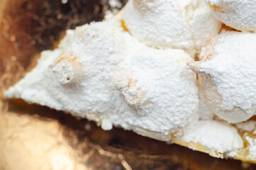 Lemon Meringue Pie, butter enriched shortcrust pastry filled with creamy lemon and topped with meringue