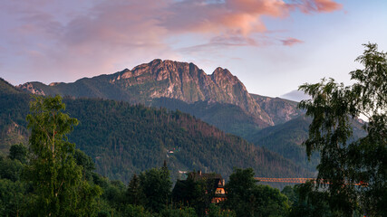 góry Tatry - widok na Giewont