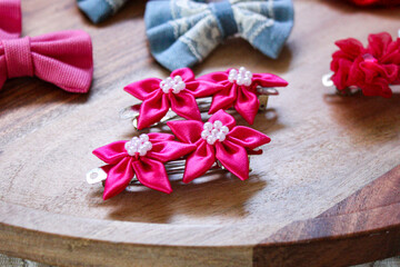 baby hair clips flowers crafts