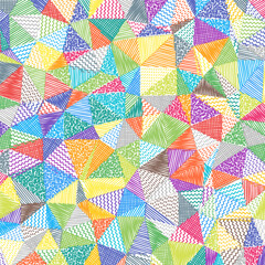 Fototapeta na wymiar Low poly sketch background. Appealing square pattern. Elegant abstract background. Vector illustration.