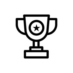 trophy icon illustration vector graphic