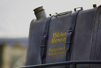15 liters canister of petrol
