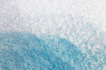 Fototapeta na wymiar Close Up of Glitter and Shiny Coloured Powder for Background