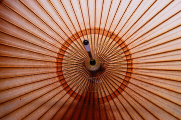 画面一杯に撮影した和傘