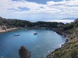 Greece Rhodes. Anthony Quinn Bay.