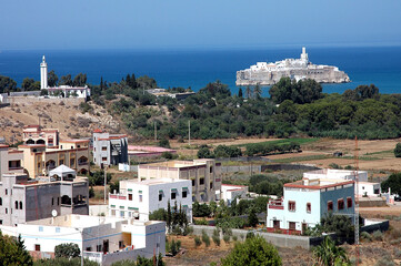 Naklejka premium The tourist town of Al Hoceima in Morocco