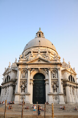 The Basilica Di Santa Maria Della Salute, Venice, Italy.