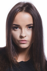 Obraz premium Beautiful female face. Perfect makeup 