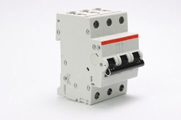 3-phase automatic electric switch for installation in an electric panel.