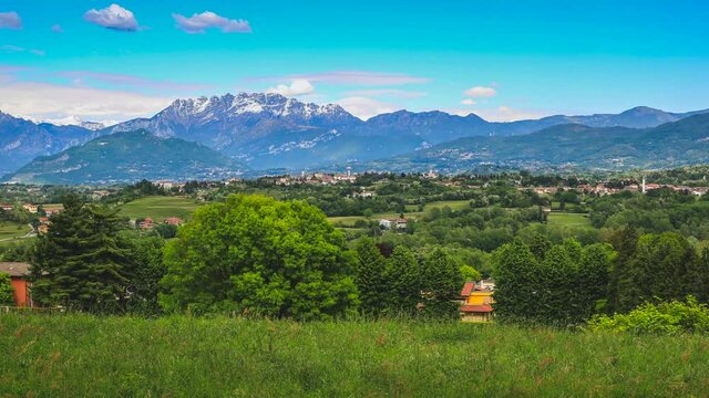 Timelapse video of the Brianza landscape in Lombardy - Italy