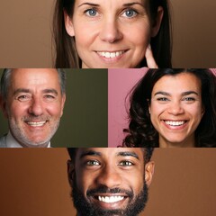Group of 4 commercial people