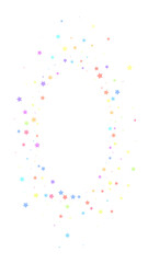 Festive uncommon confetti. Celebration stars. Colo