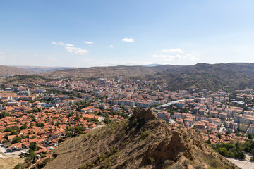 City view from Çankırı karatekin castle