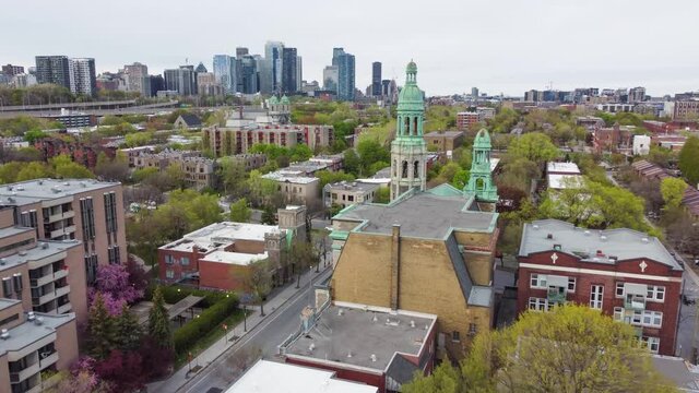 Montreal, Canada- South Island Aerial (&Eacute;glise Saint-Ir&eacute;n&eacute;e-de-Lyon)