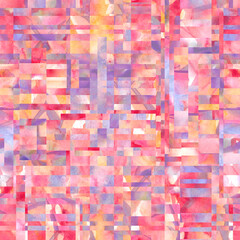 abstract mosaic seamless pattern in a warm colors