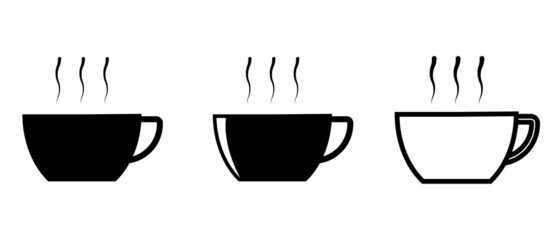 set of coffee cup icon