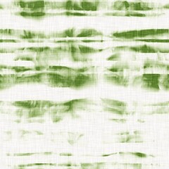 Seamless tie dye ink bleed surface pattern for print or fashion. High quality illustration. Creased and faded color dye on white woven linen textured fabric. Hippie artistic print for faux fashion.
