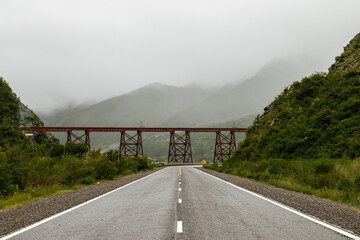 Front view of the El Toro Viaduct in Salta, Argentina